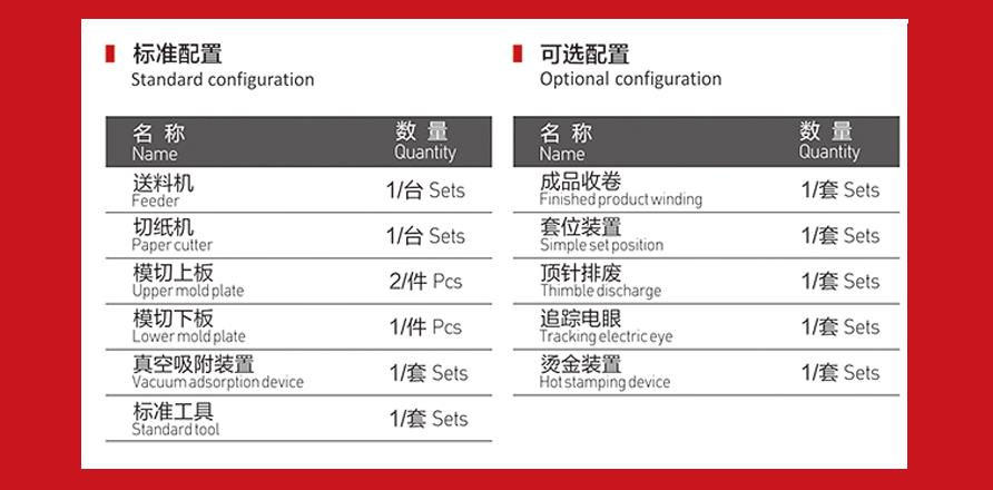 數(shù)控單座模切機(jī)配置圖